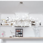 Arux Gingko Chandelier Art Deco Bent Downwards