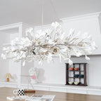 Arux Gingko Chandelier Art Deco Bent Downwards