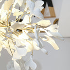Arux Gingko Chandelier Art Deco Bent Downwards