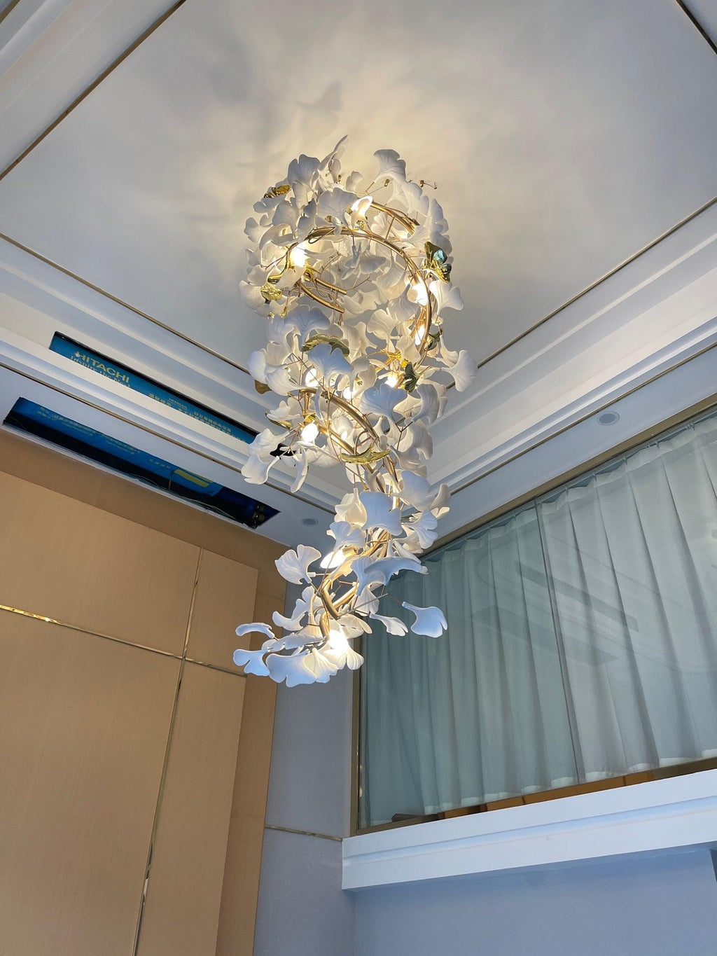Eloria Cascading Floral Spiral Chandelier