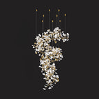Eloria Cascading Floral Spiral Chandelier