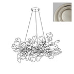 Chandelier White Ceramic Ginkgo Petals  U