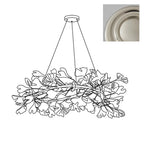 Chandelier White Ceramic Ginkgo Petals  U
