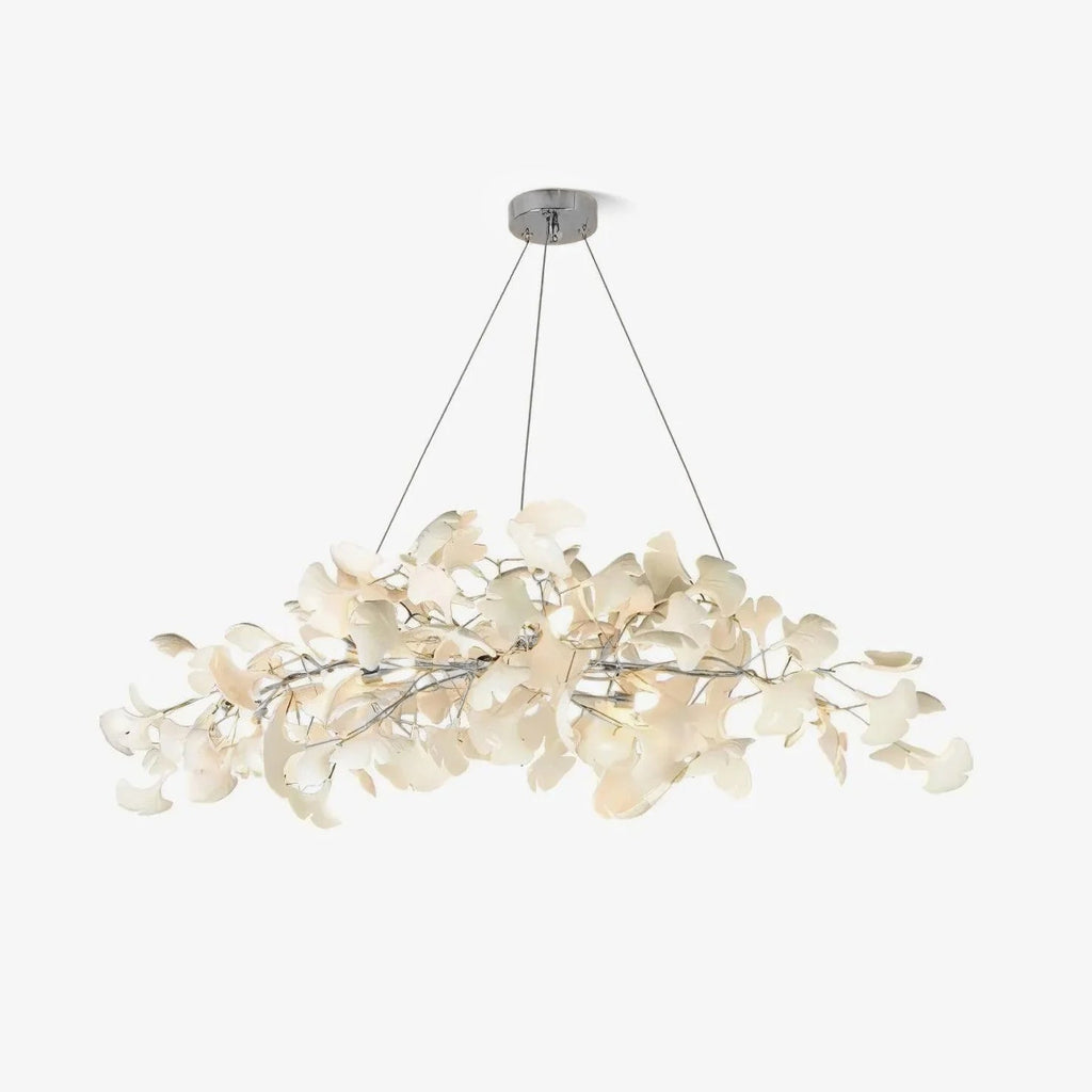Arux Gingko Chandelier Art Deco Bent Downwards