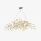 Arux Gingko Chandelier Art Deco Bent Downwards