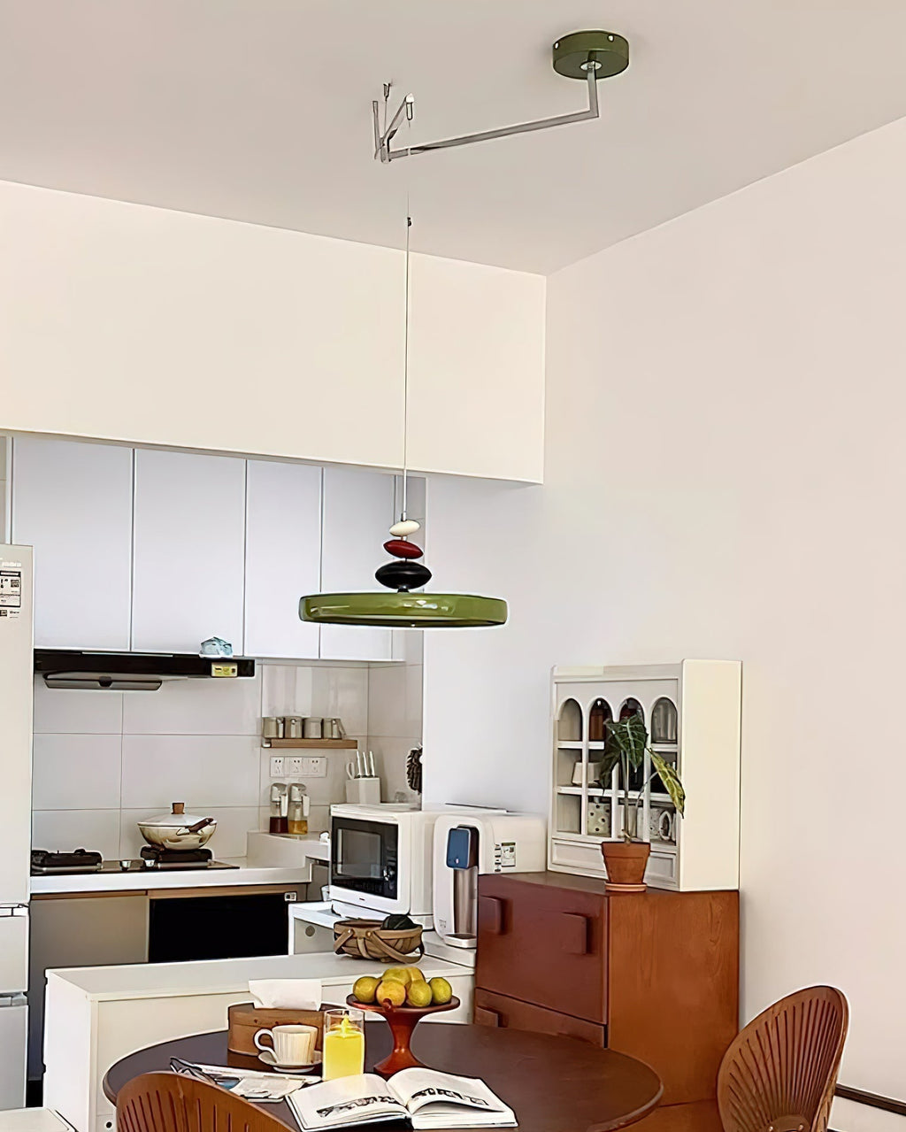 Pendant Lamp Metal and Round Shade Decorative Modern