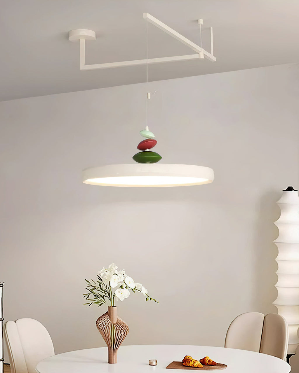 Pendant Lamp Metal and Round Shade Decorative Modern
