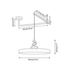 Pendant Lamp Metal and Round Shade Decorative Modern