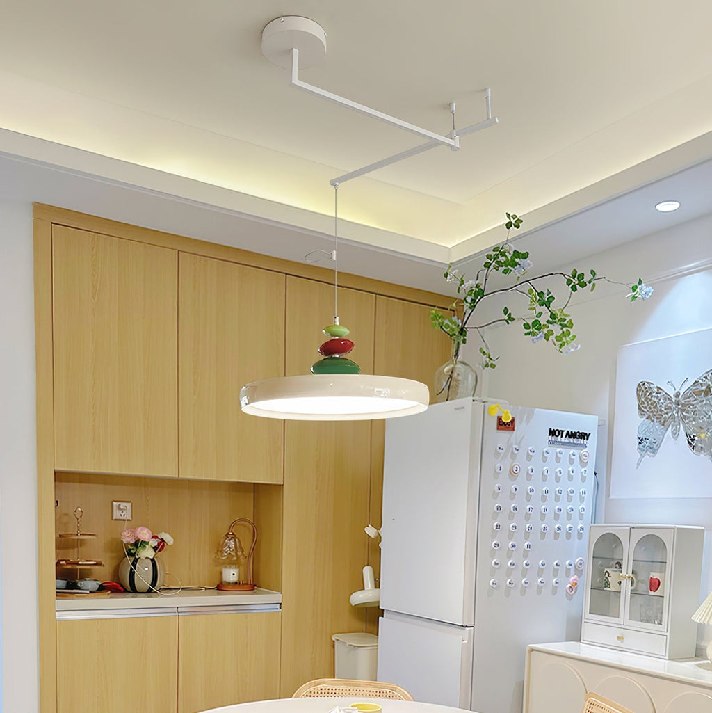 Pendant Lamp Metal and Round Shade Decorative Modern