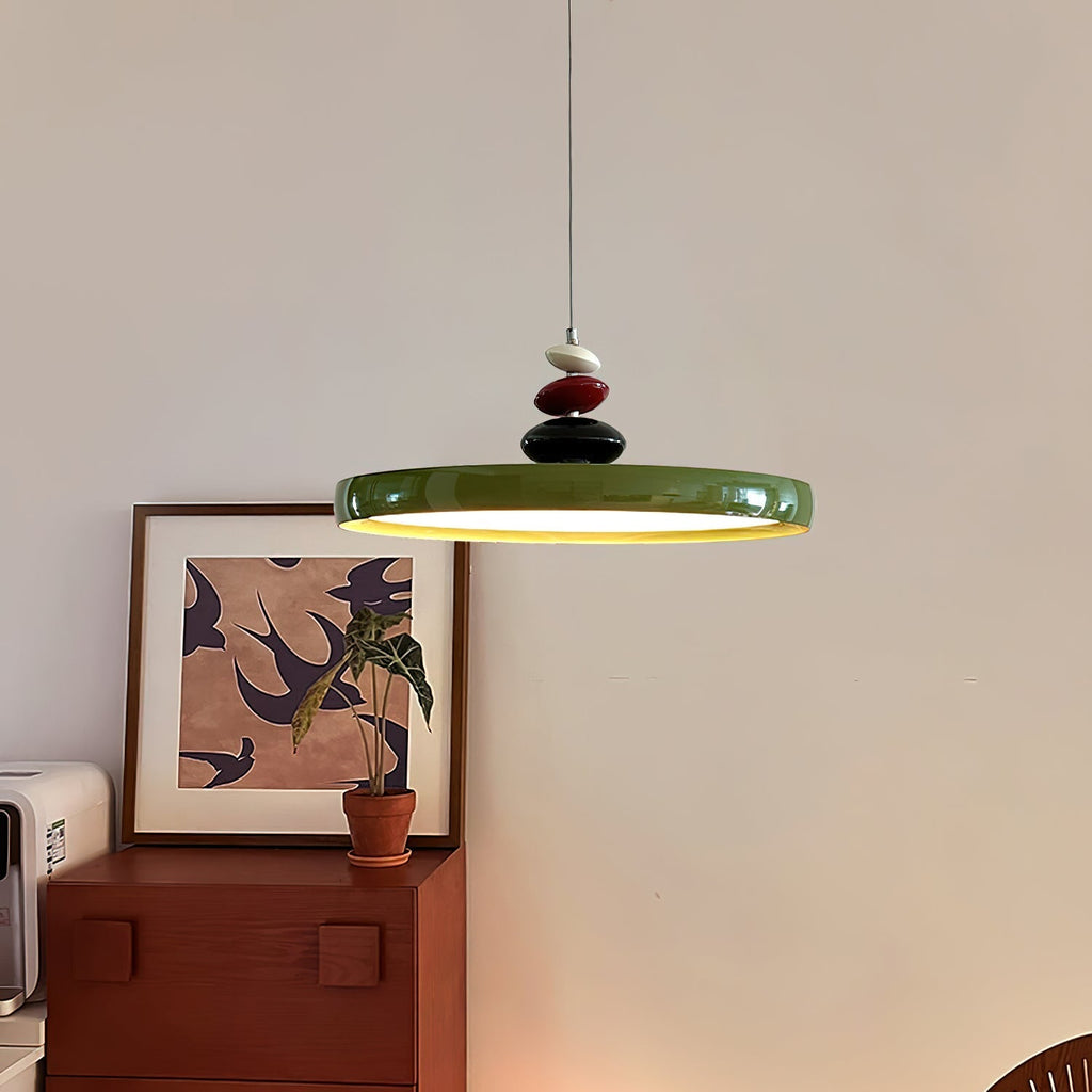 Pendant Lamp Metal and Round Shade Decorative Modern