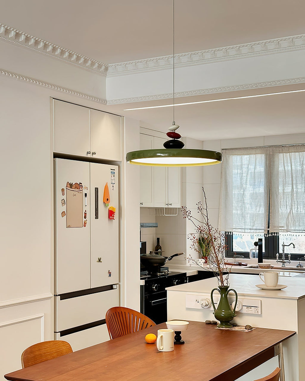 Pendant Lamp Metal and Round Shade Decorative Modern