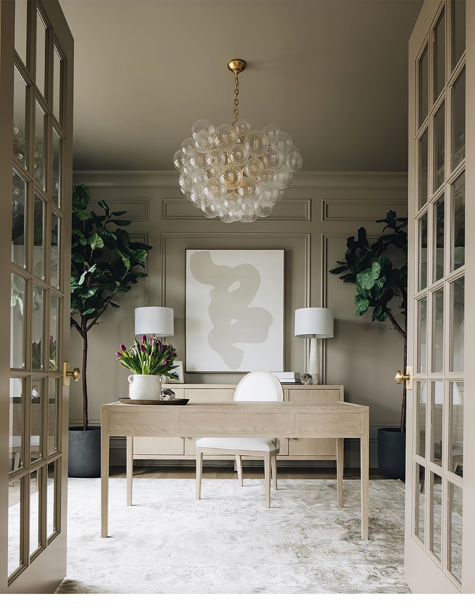 Aurora Chandelier Glass Ball Bubble Modern