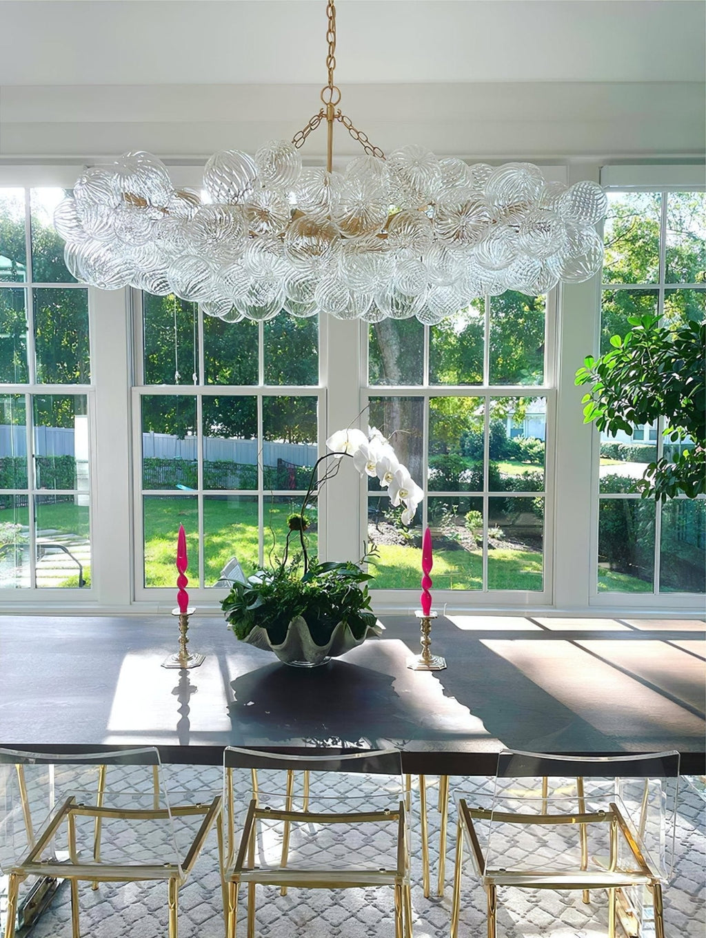 Aurora Chandelier Glass Ball Bubble Modern