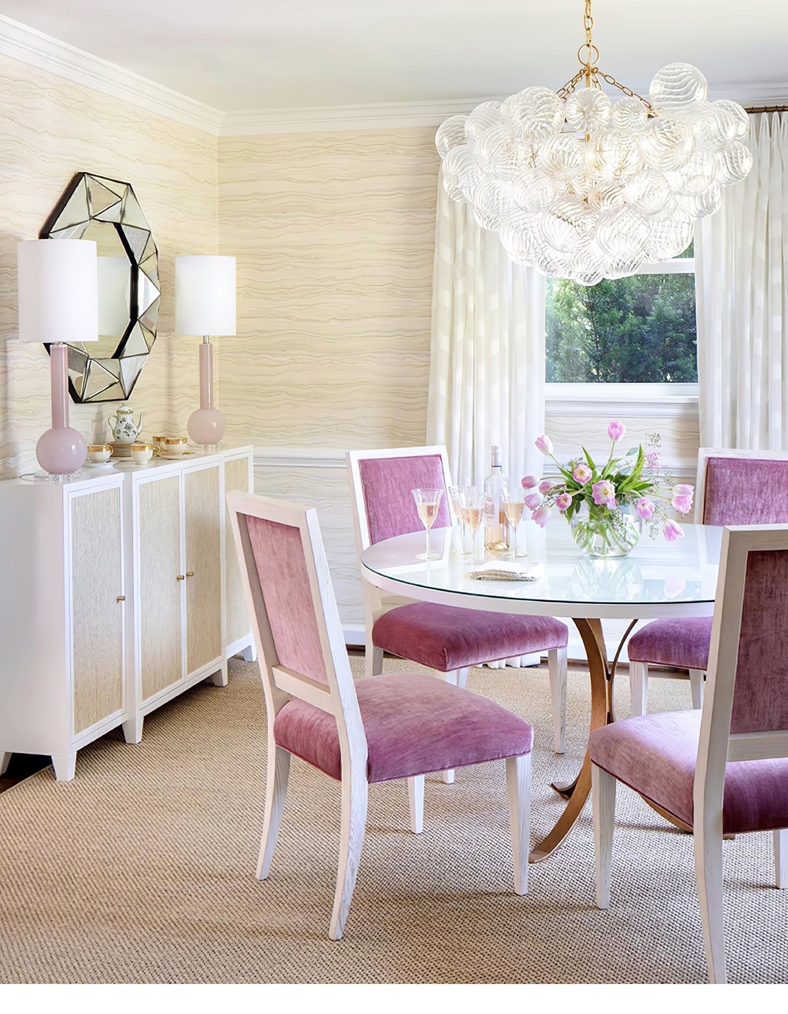 Aurora Chandelier Glass Ball Bubble Modern