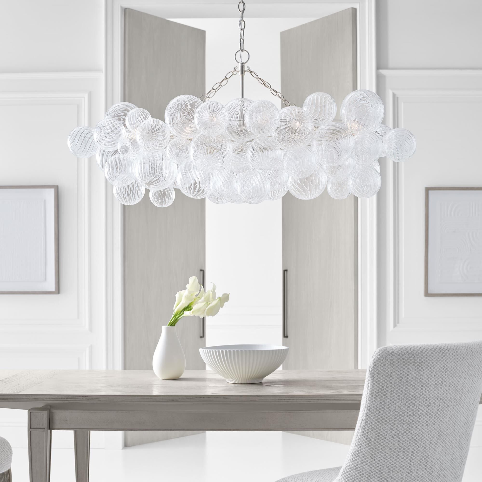 Aurora Chandelier Glass Ball Bubble Modern