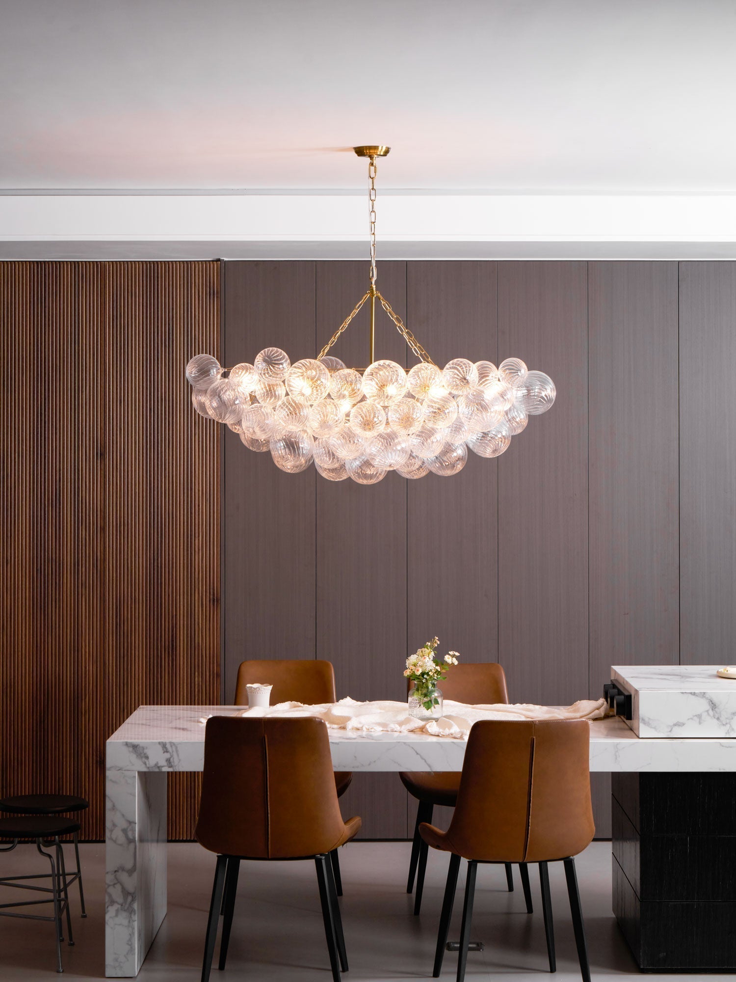 Aurora Chandelier Glass Ball Bubble Modern