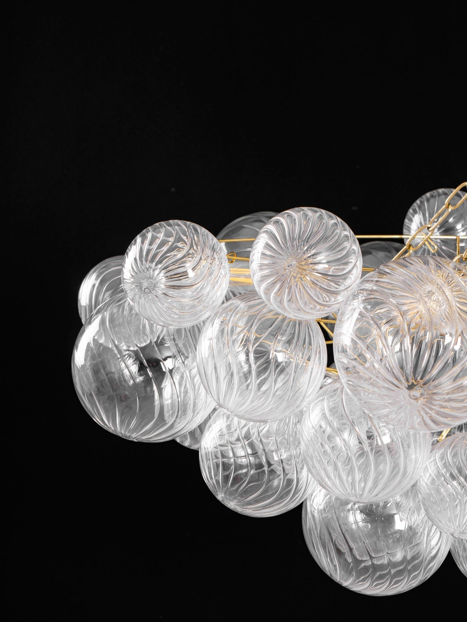 Aurora Chandelier Glass Ball Bubble Modern