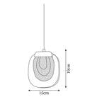 Avesia Minimalist Glass Pendant Light Staircase