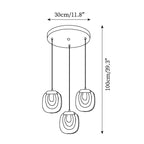 Avesia Minimalist Glass Pendant Light Staircase