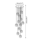Avesia Minimalist Glass Pendant Light Staircase
