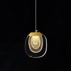 Avesia Minimalist Glass Pendant Light Staircase