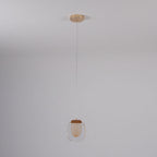 Avesia Minimalist Glass Pendant Light Staircase