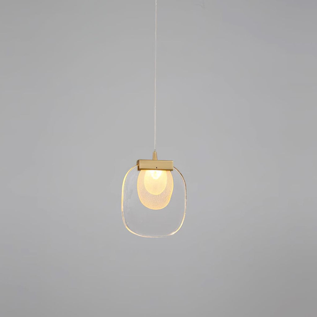 Avesia Minimalist Glass Pendant Light Staircase