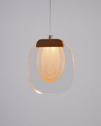 Avesia Minimalist Glass Pendant Light Staircase
