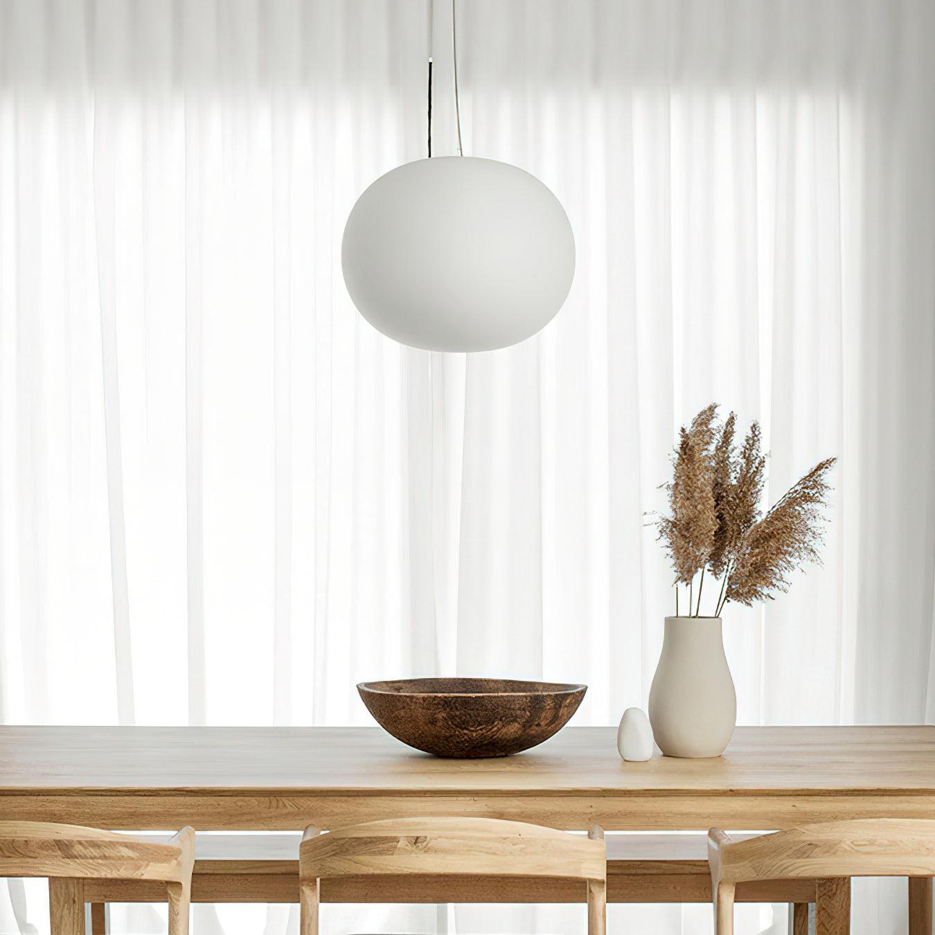 Opivio White Globe Pendant Light