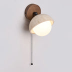 Avtale Arc-Shaped Travertine Wall Light