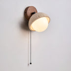 Avtale Arc-Shaped Travertine Wall Light