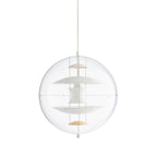 Pendant Lamp Floating Geometric Layers Clear Globe Futuristic Modern