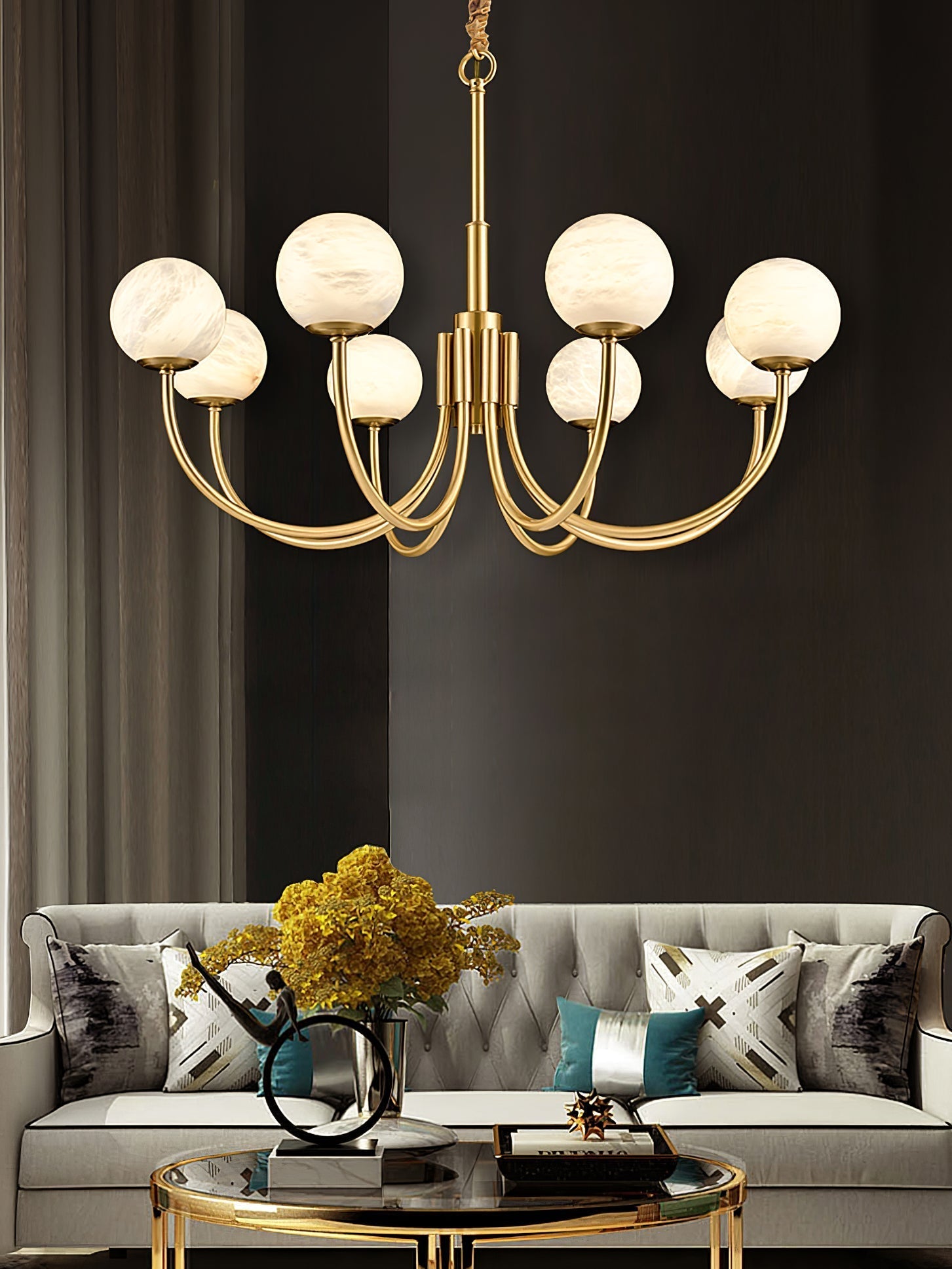 Chandelier  Alabaster Luxury