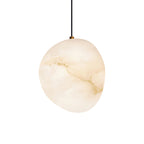 Goose Pendant Lamp Alabaster Brass Sophistication