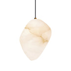 Goose Pendant Lamp Alabaster Brass Sophistication