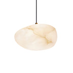 Goose Pendant Lamp Alabaster Brass Sophistication