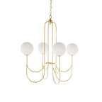 Mjolkuvyi Modern Minimalist Glass Metal Chandelier