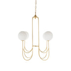 Mjolkuvyi Modern Minimalist Glass Metal Chandelier