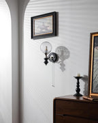 Duvin Frosted Glass Vintage Wall Lamp