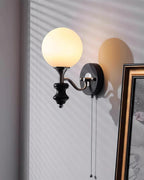 Duvin Frosted Glass Vintage Wall Lamp