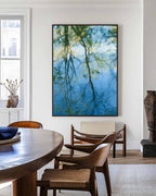 Vibrant Tree Reflection Oil Painting