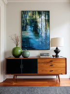 Impressionist Forest Reflection Oil Painting