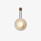 Isoror Wall Light in Travertine Ring Spirale - Kingsley Beaumont