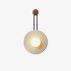 Isoror Wall Light in Travertine Ring Spirale - Kingsley Beaumont