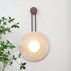 Isoror Wall Light in Travertine Ring Spirale - Kingsley Beaumont
