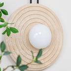 Isoror Wall Light in Travertine Ring Spirale - Kingsley Beaumont