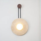 Isoror Wall Light in Travertine Ring Spirale - Kingsley Beaumont