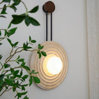 Isoror Wall Light in Travertine Ring Spirale - Kingsley Beaumont