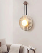 Isoror Wall Light in Travertine Ring Spirale - Kingsley Beaumont