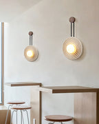 Isoror Wall Light in Travertine Ring Spirale - Kingsley Beaumont